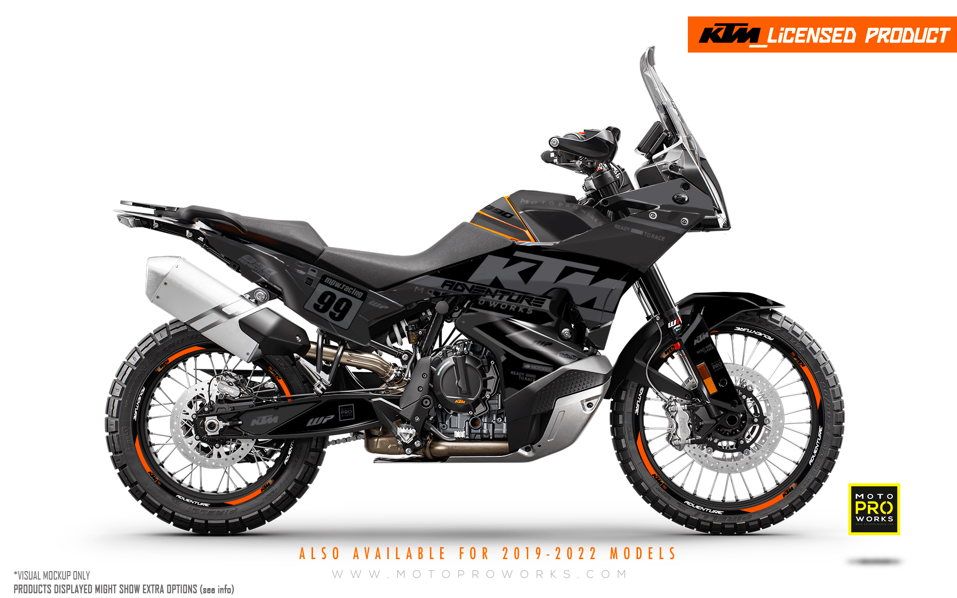 KTM 790/890 Adventure R/S 2023 GRAPHICS - "Atlantic" (Black)