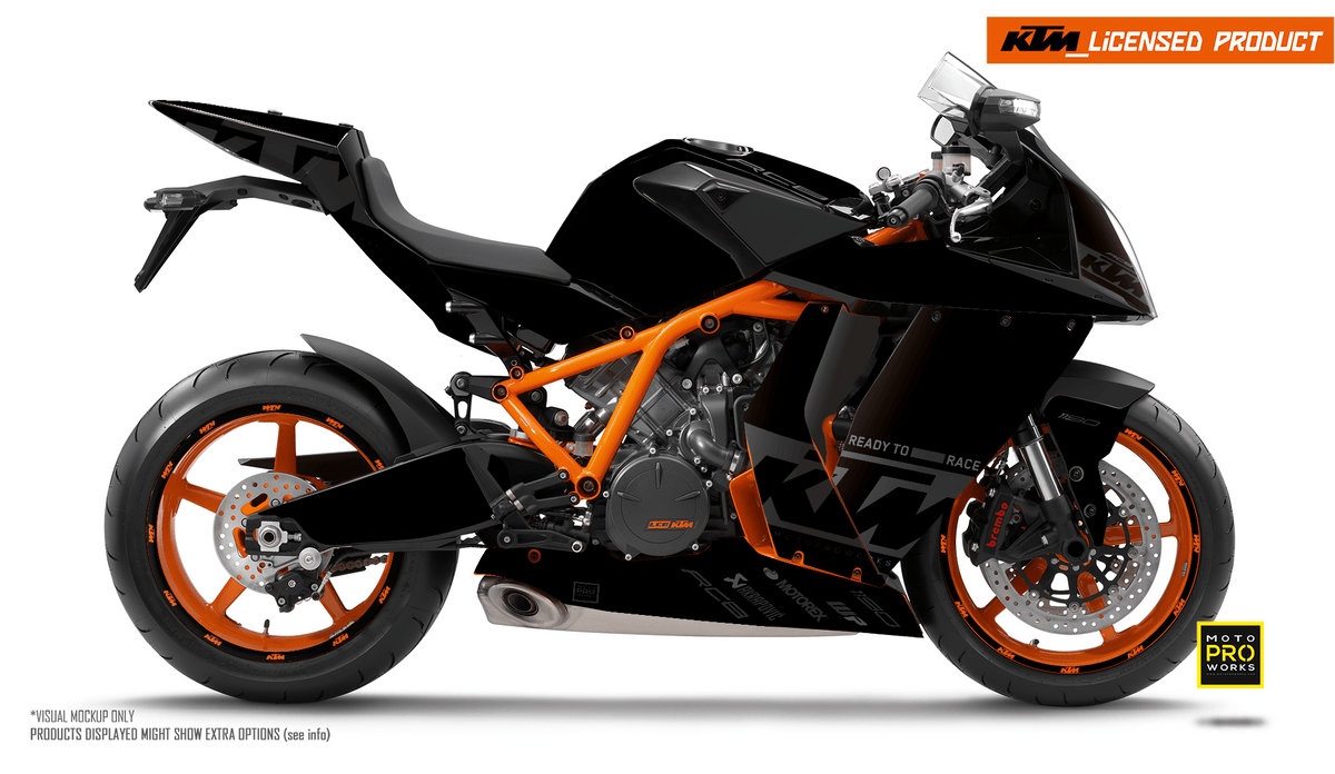 KTM RC8 1190 2011-2015 GRAPHICS - &quot;Grid&quot; (Black)