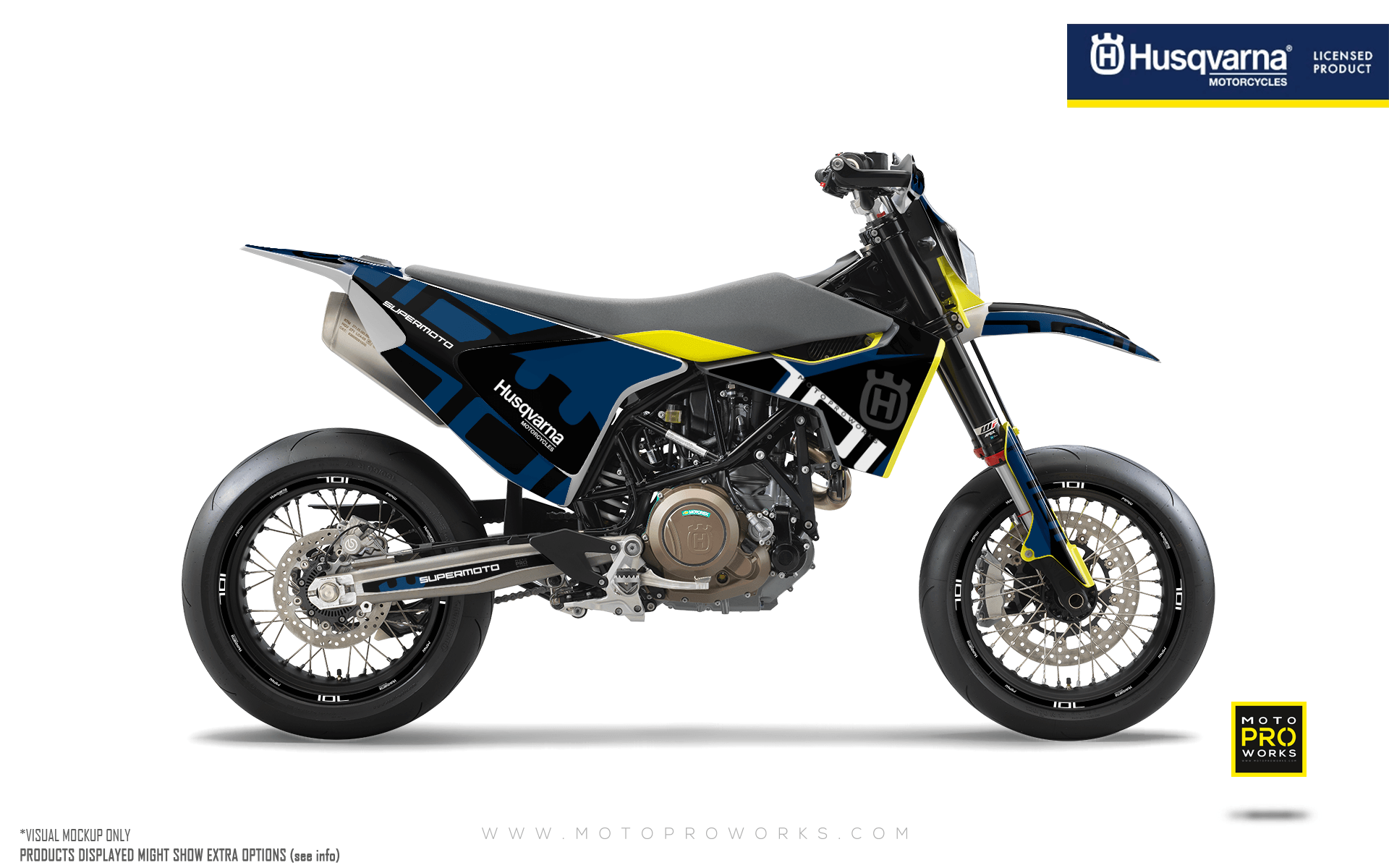 Husqvarna 701 Enduro Graphics - "Monarch" (Blue) - MotoProWorks | Decals and Bike Graphic kits