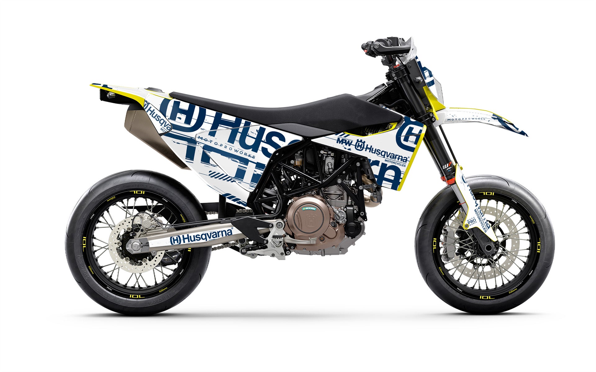 Husqvarna 701 SM GRAPHICS - "Disruptor" (White)