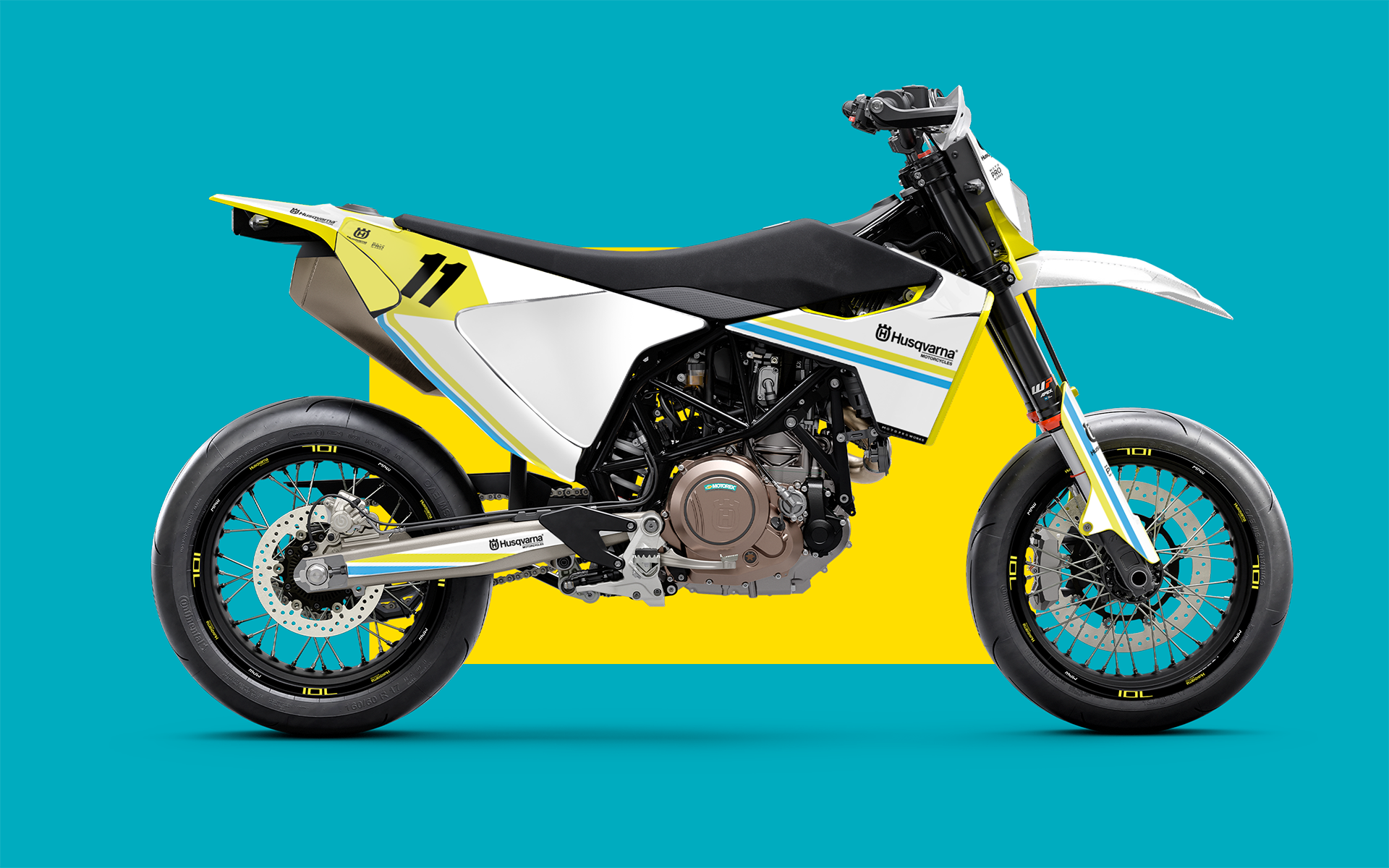 Husqvarna 701 GRAPHICS - "Duoline" (White)