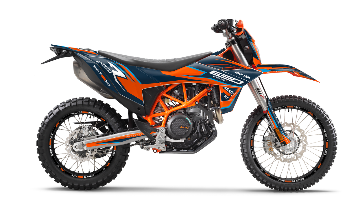 KTM 690 Enduro R 2026 DEKOR - "District" (Blau)