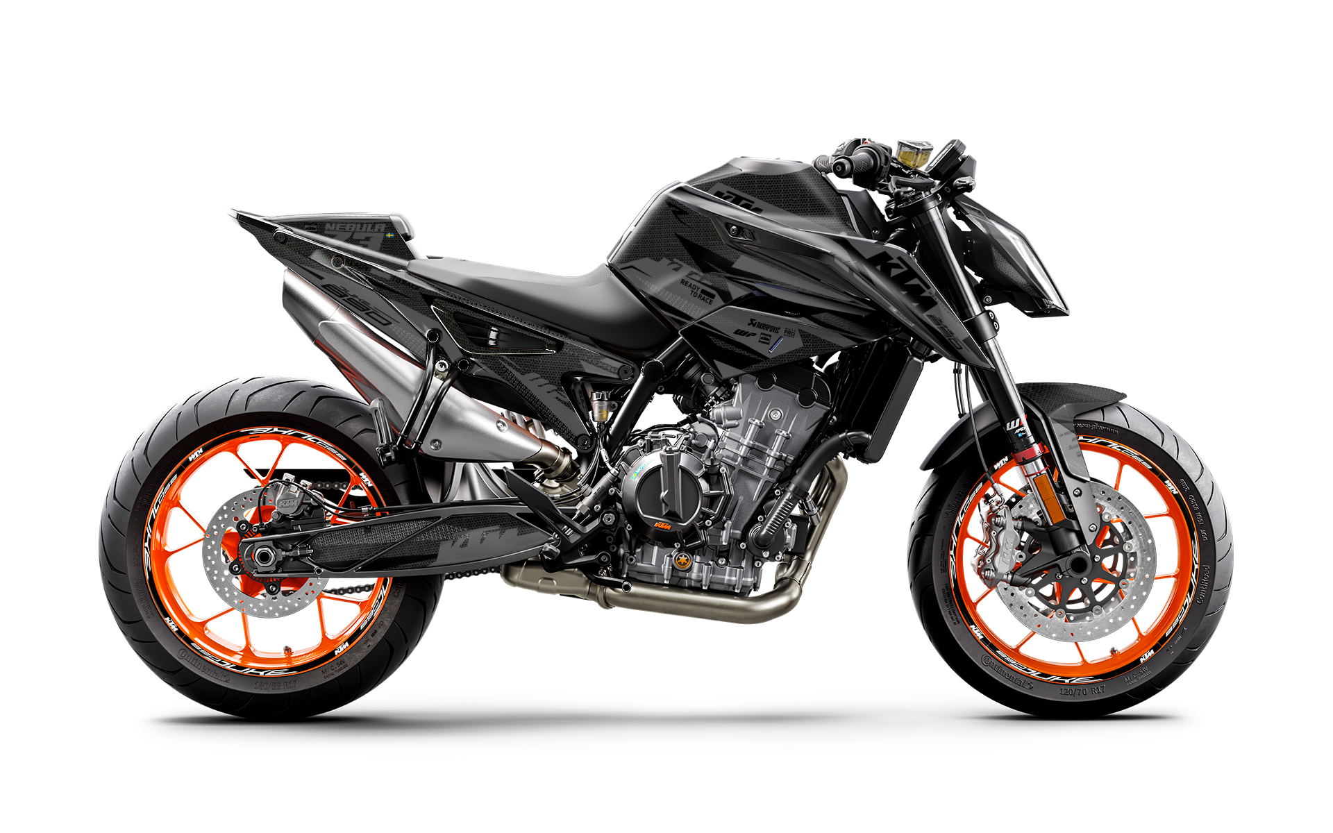KTM 790/890 Duke GRÁFICOS - "Nebula" (Gris)