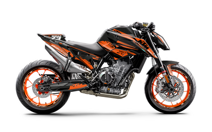 KTM 790/890 Duke GRAPHICS - "Nebula" (Orange) - MotoProWorks