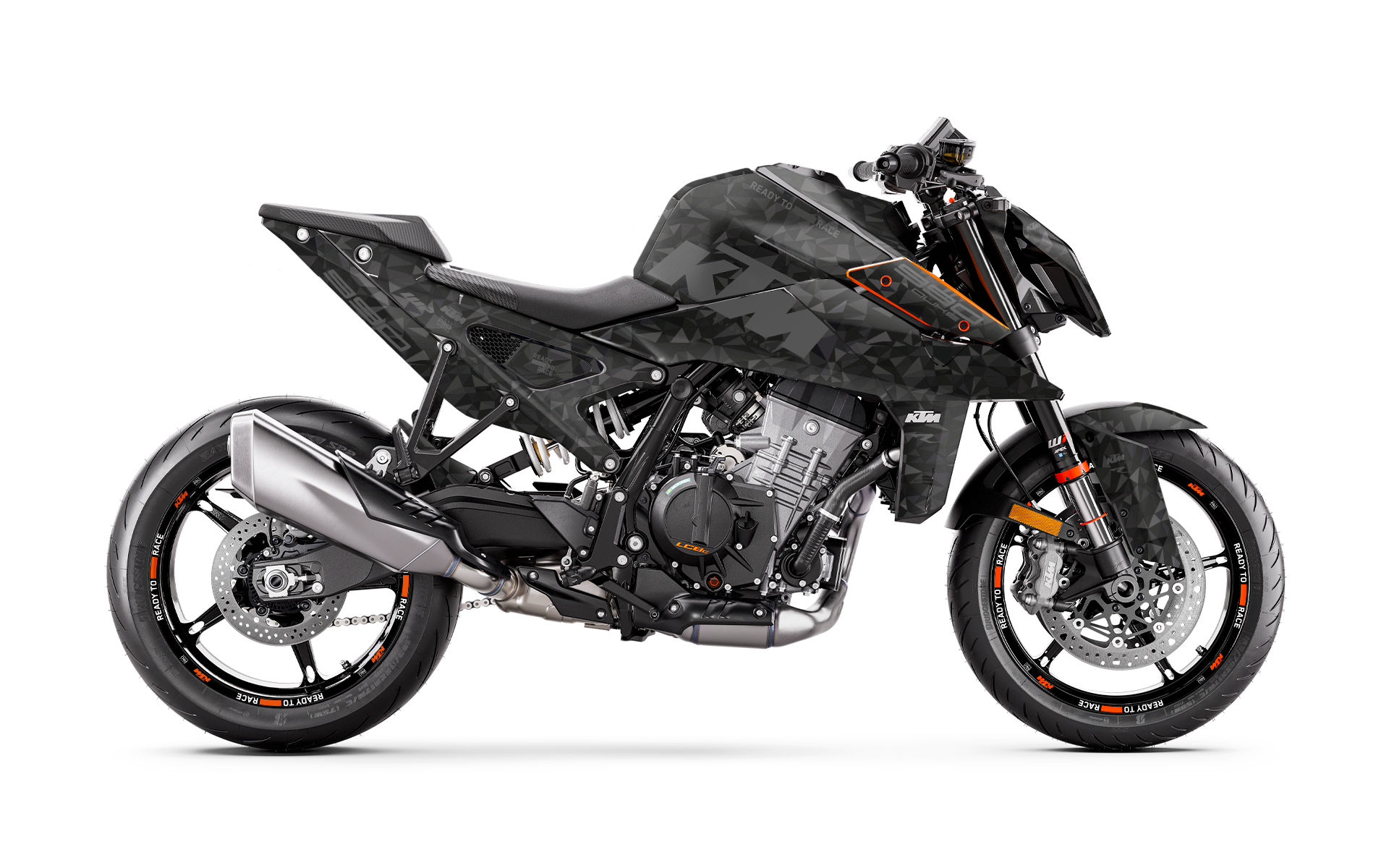 KTM 990 Duke GRAPHICS - "Polyatomic" (Stealth)