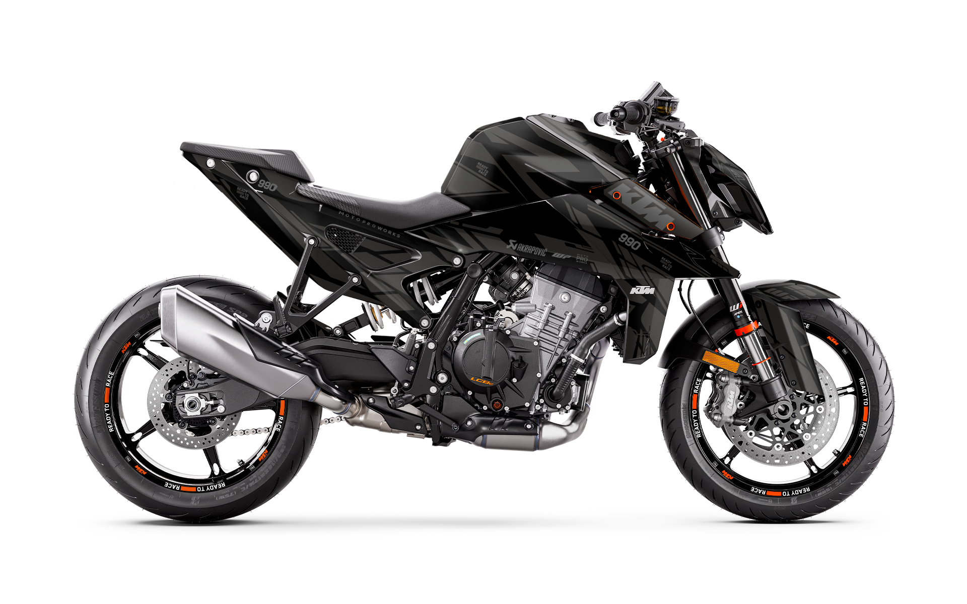 KTM 990 Duke GRAPHICS - "Pulse" (Black)