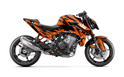 KTM 990 Duke GRAPHICS - "Pulse" (Black/Orange)