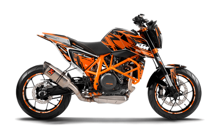 KTM 690 Duke GRAPHICS - "Pulse" (Orange) - MotoProWorks