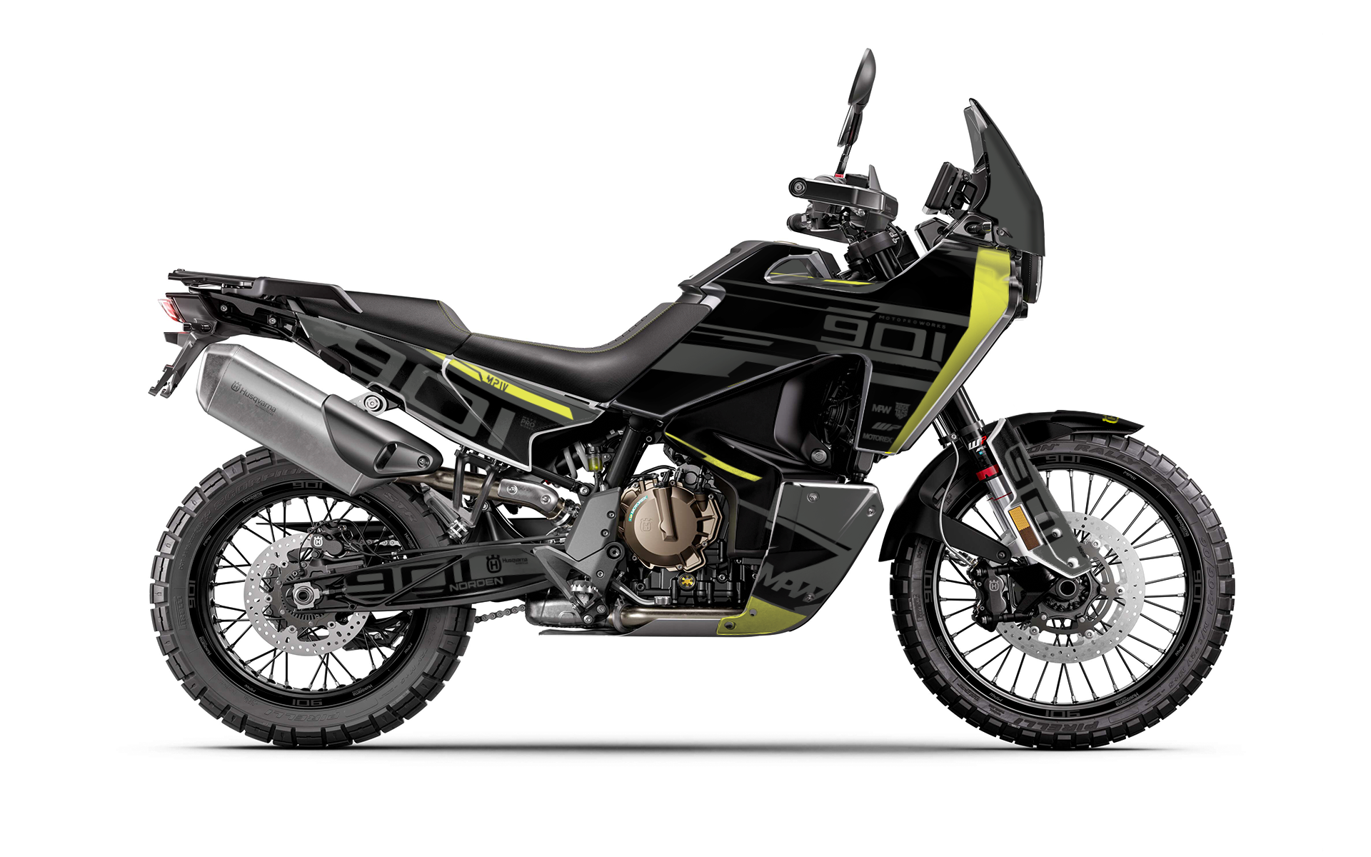 HUSQVARNA Norden 901 GRAPHICS - "Quest" (Black/Yellow)