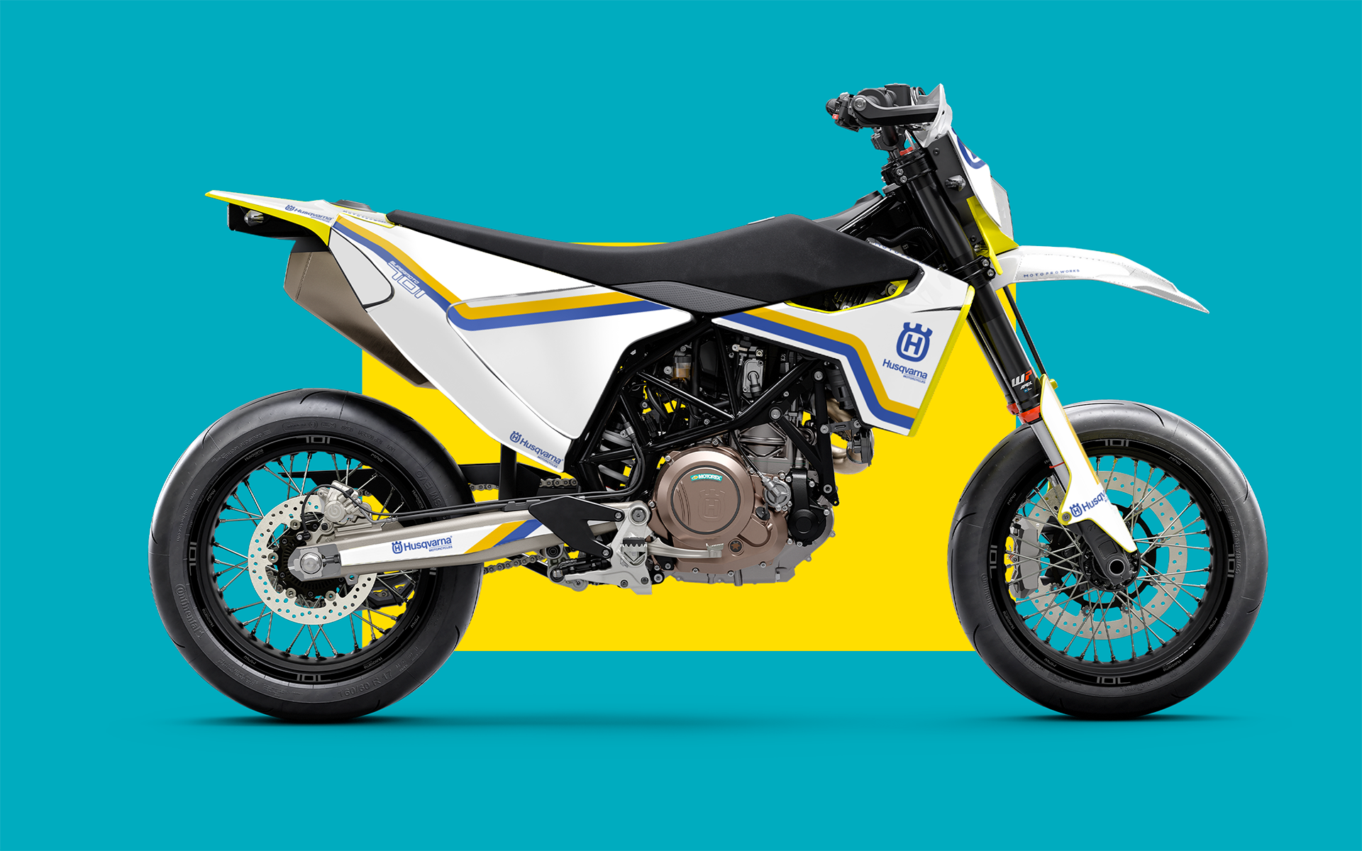 Husqvarna 701 Enduro GRAPHICS - "Regal" (White)