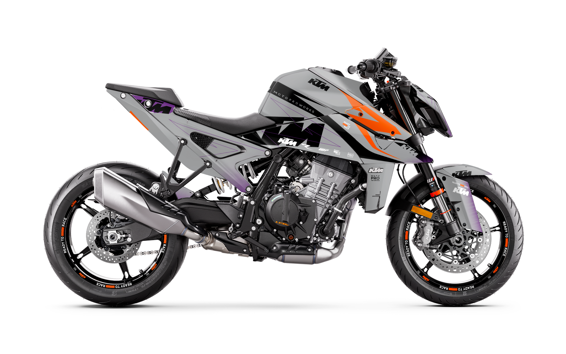 KTM 990 Duke KIT DÉCO - "Revel" (Chalk)
