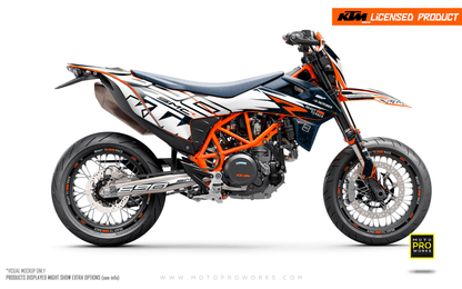 KTM GRAPHICS - 690 SMC-R "Quickshift" (Black/Pattern) - MotoProWorks