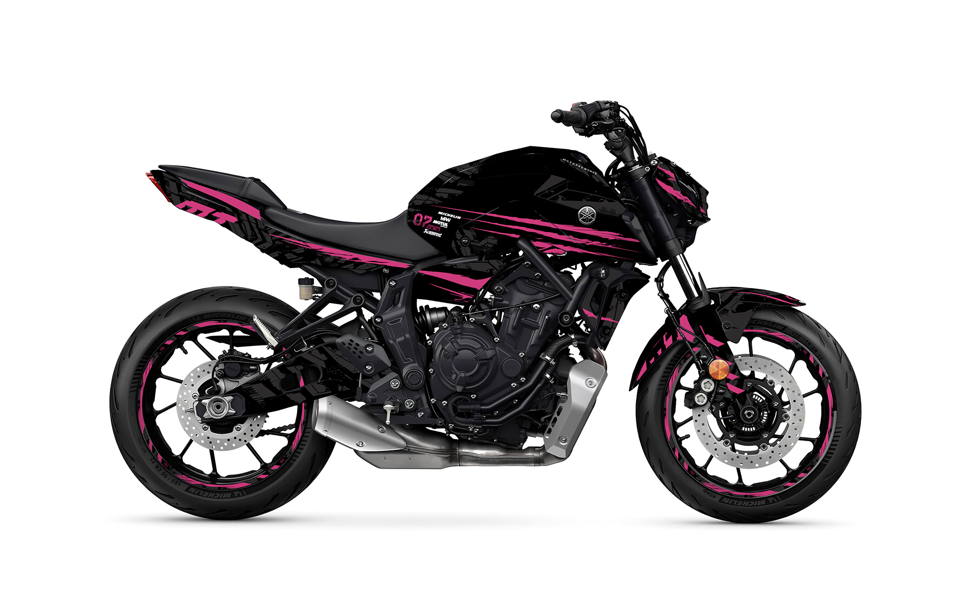 Yamaha MT 07 Kit Gráfico - "Venom" (Pink)