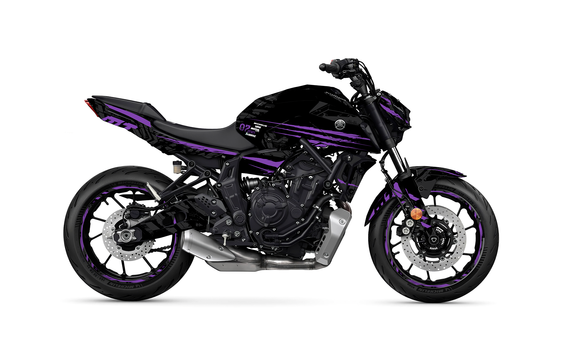 Yamaha MT 07 Graphics Venom Purple MotoProWorks Yamaha MT 07 Graphics Venom Purple MotoProWorks