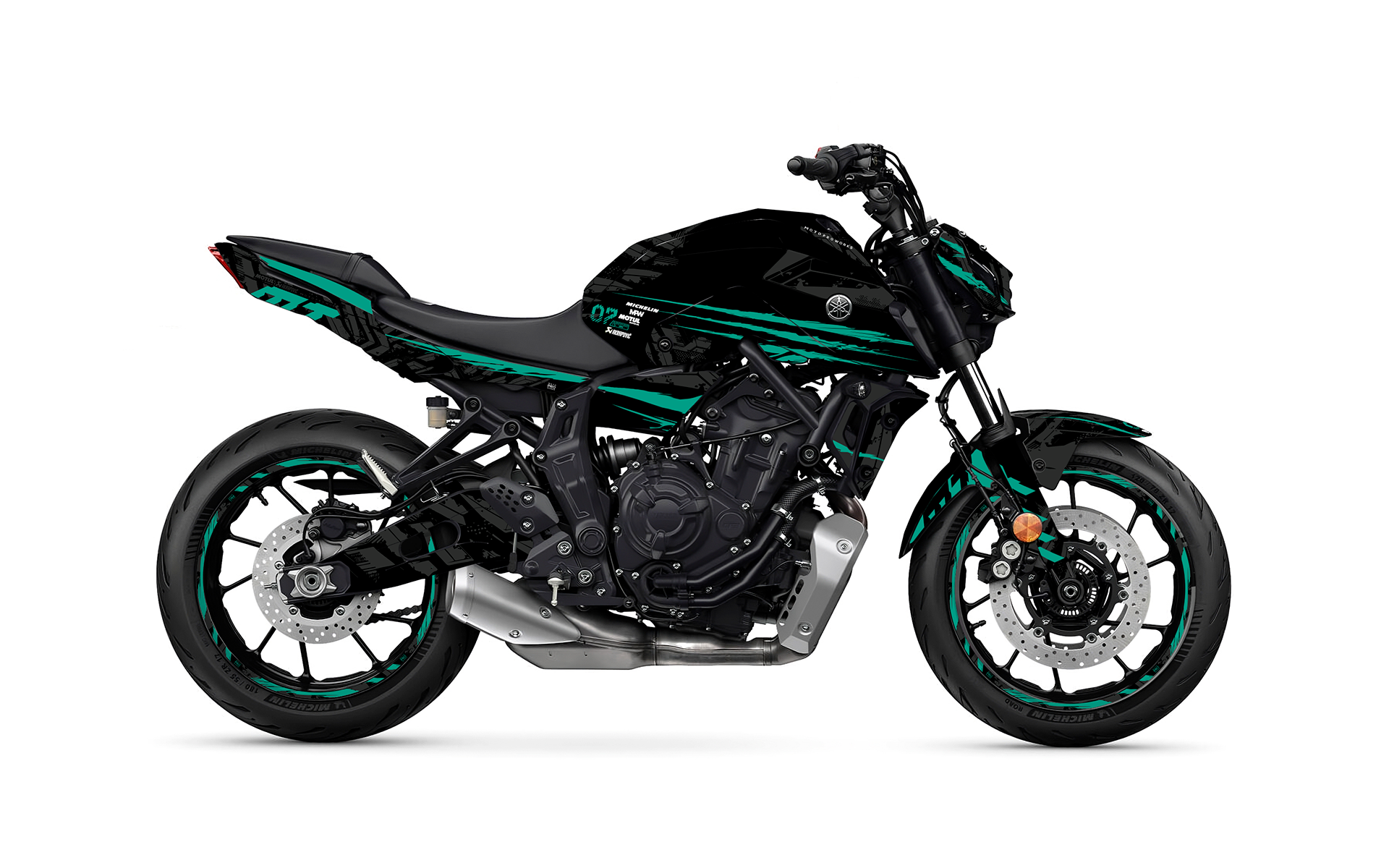 Yamaha MT 07 Kit Gráfico - "Venom" (Turchese)