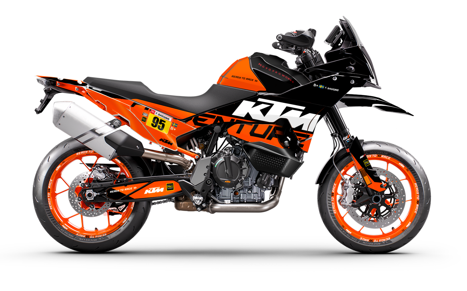 KTM 890 SMT GRAPHICS - "Waypointer" (Midnight)