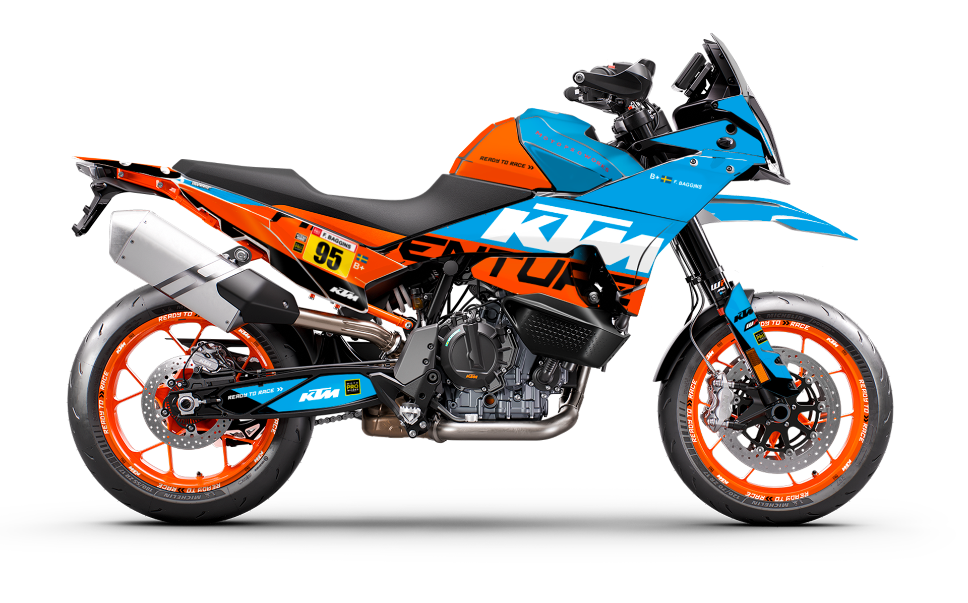 KTM 890 SMT GRAPHICS - "Waypointer" (Ocean)