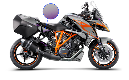 KTM 1290 Super Duke GT GRAPHICS - "Revel" (Chalk)