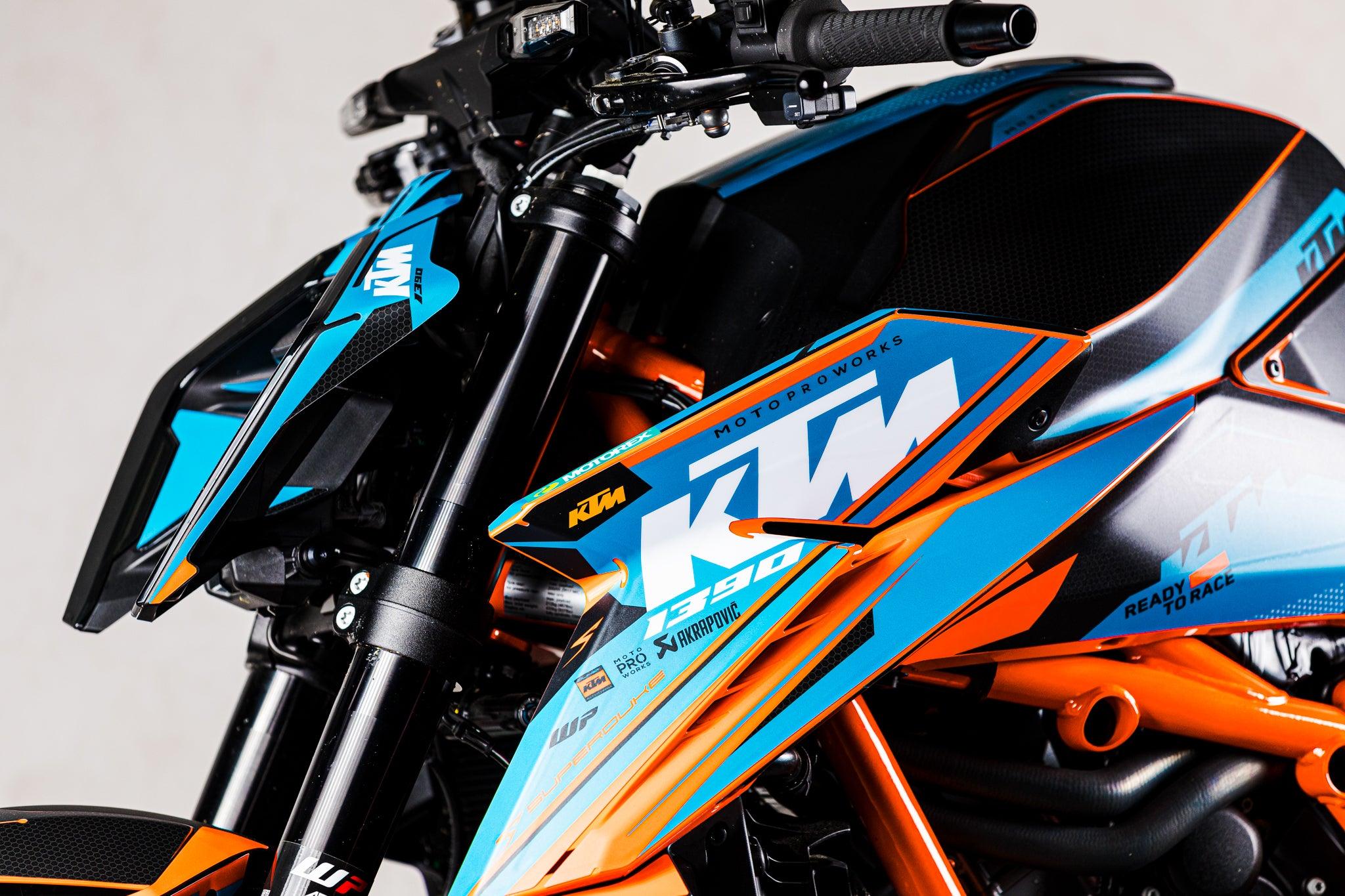 KTM 1390 Super Duke R/Evo GRAPHICS - "Nebula" (Blue) - MotoProWorks