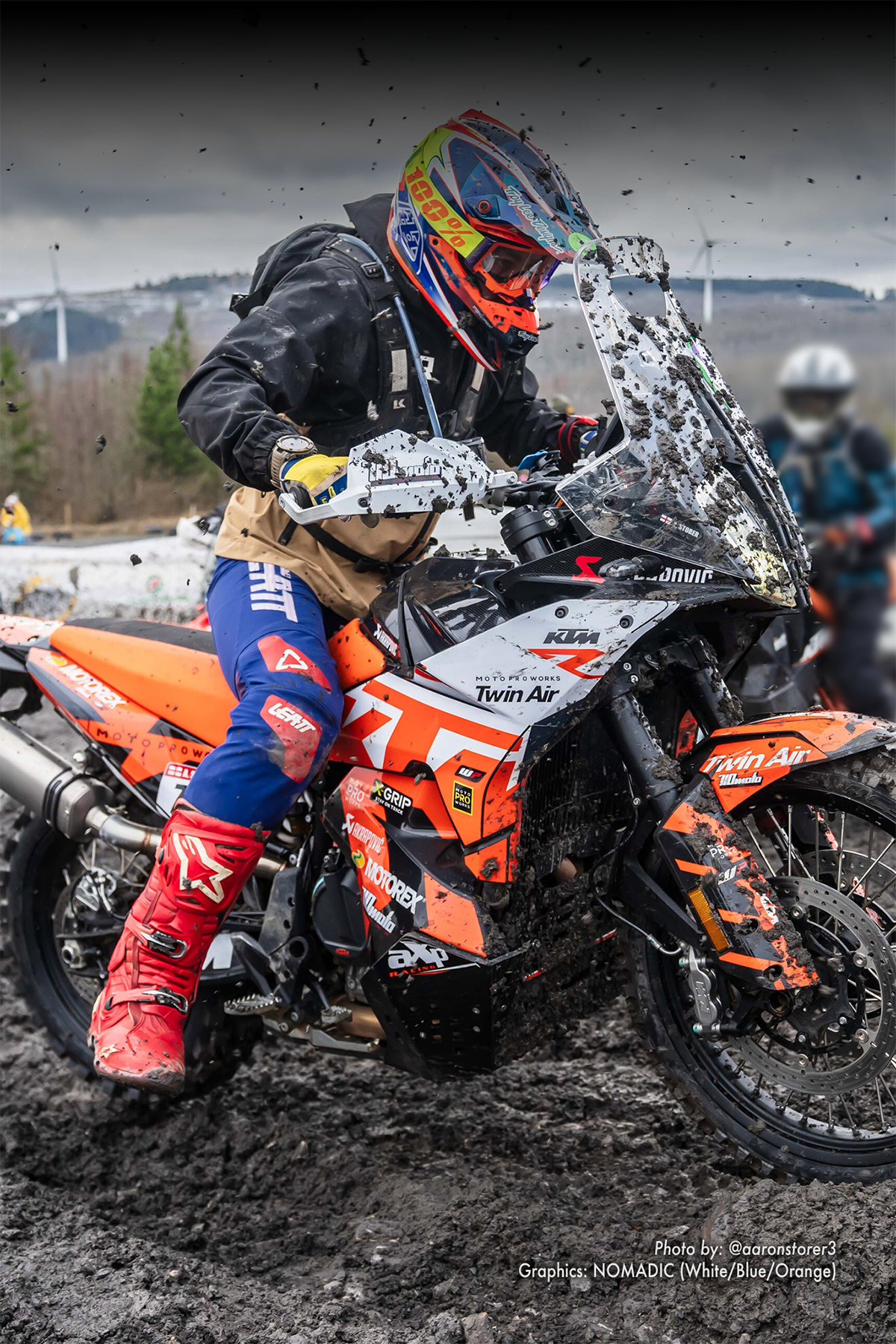 KTM 790/890 Adventure R/S GRAPHICS - "Nomadic" (White/Blue/Orange)