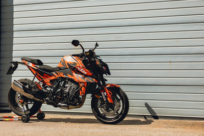 KTM 990 Duke GRAPHICS - "Pulse" (Black/Orange) - MotoProWorks