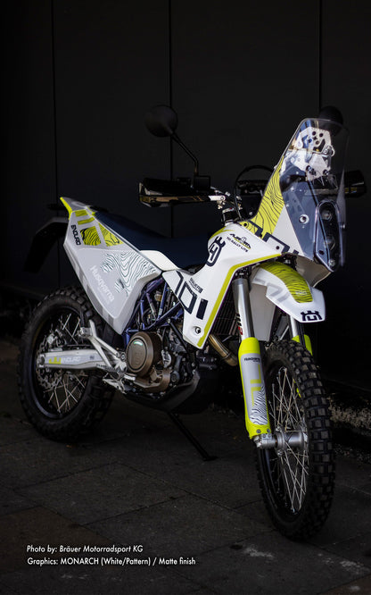 Husqvarna 701 Enduro Graphics - "Monarch" (White/Pattern)