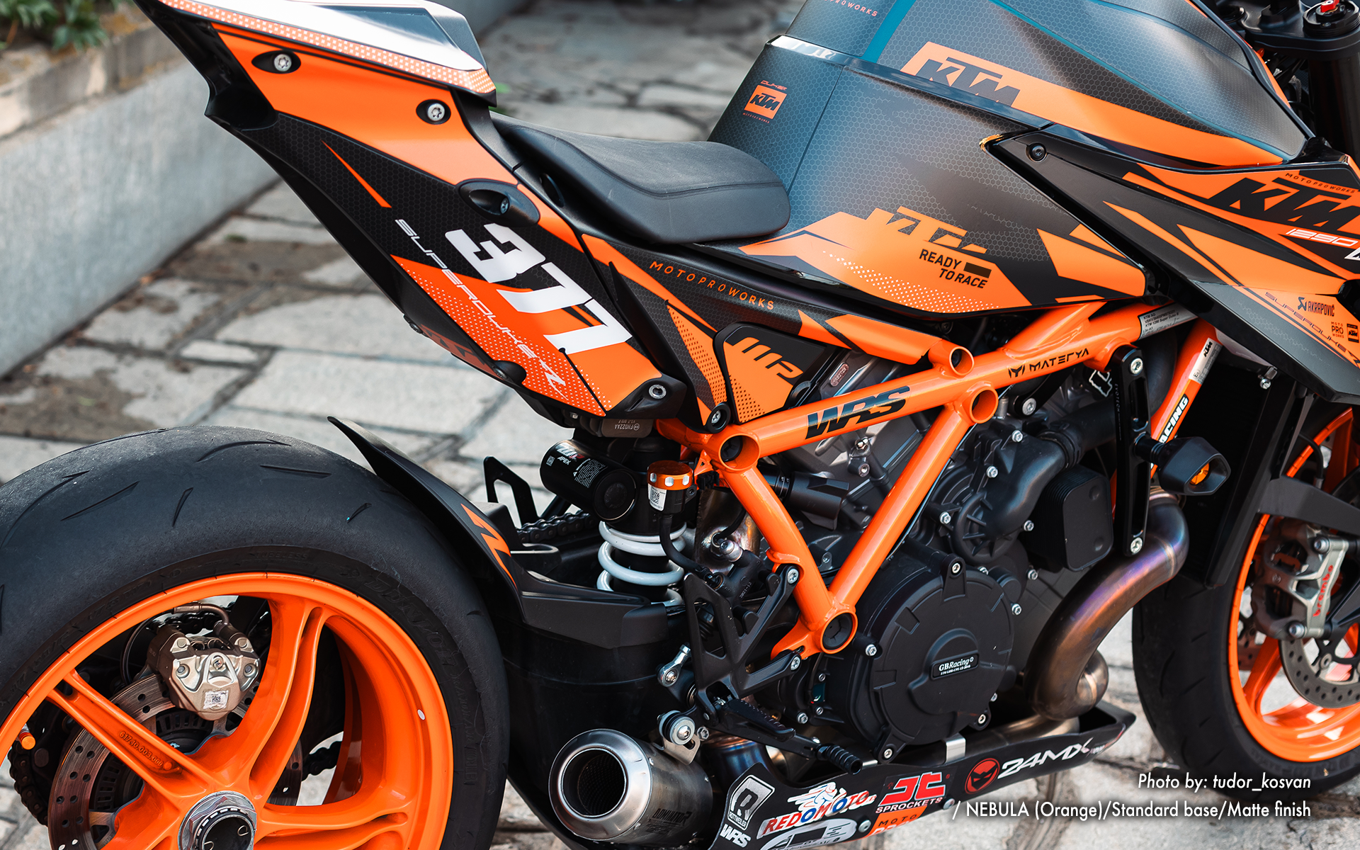 KTM 1290 Super Duke R GRAPHICS - "Nebula" (Orange)
