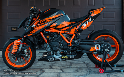 KTM 1290 Super Duke R GRAPHICS - "Nebula" (Orange)