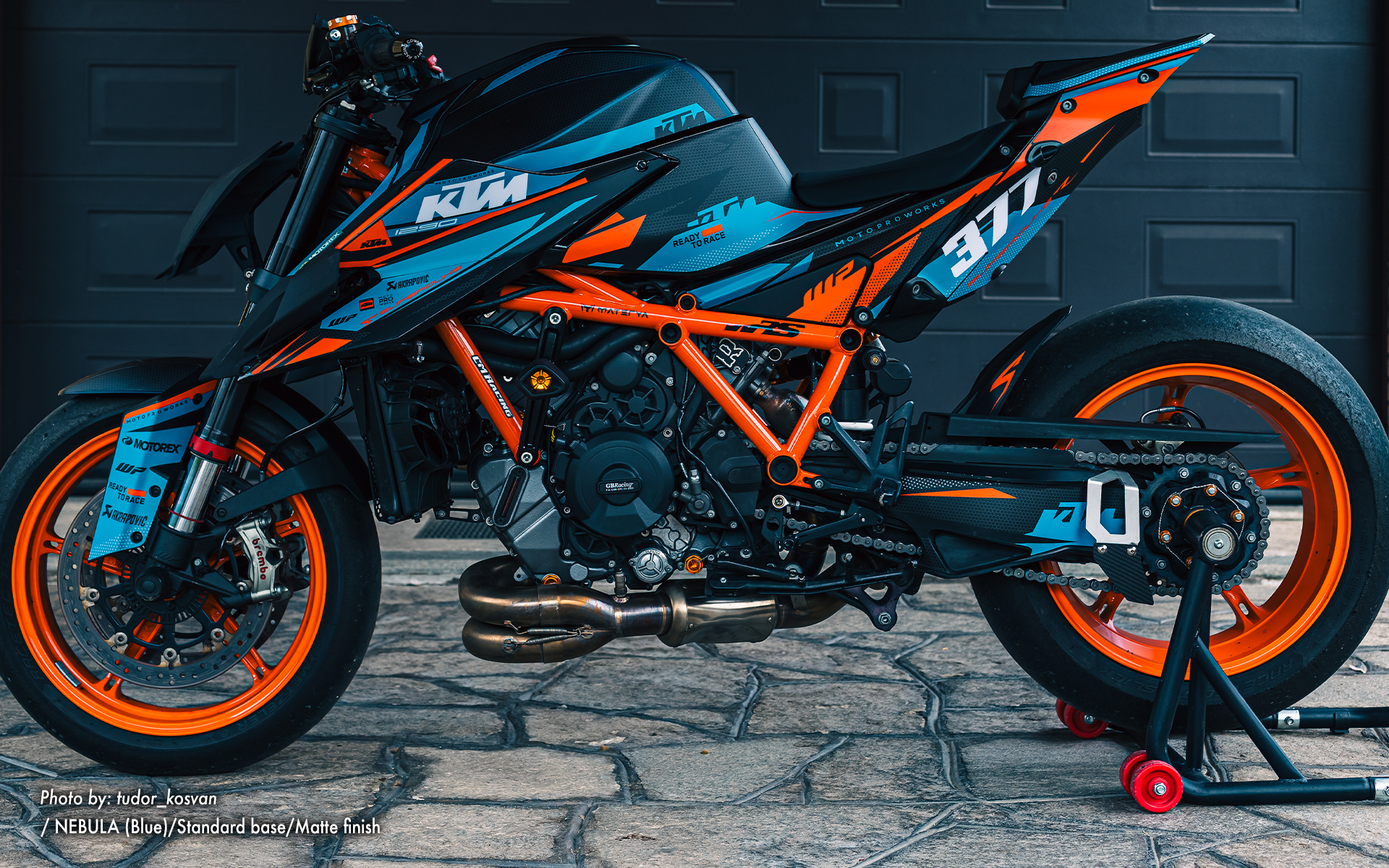 KTM 1290 Super Duke R GRAPHICS - "Nebula" (Blue)