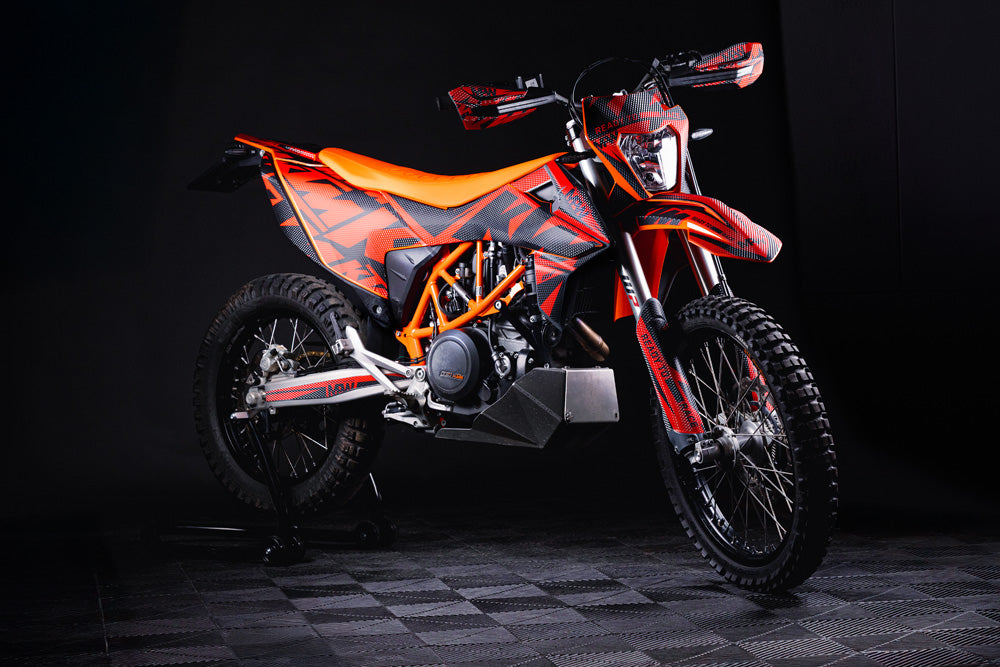 KTM 690 Enduro GRAPHICS - "Kickdrift" (Red)