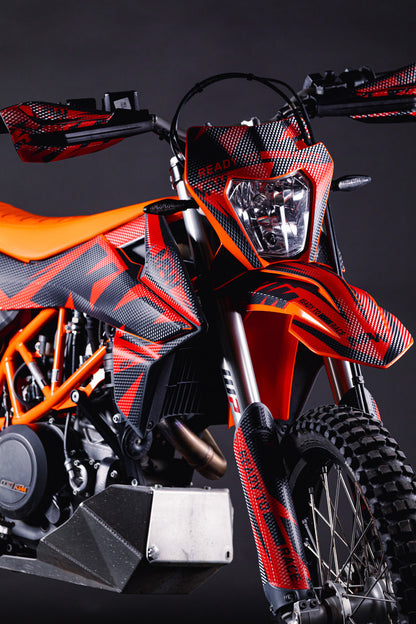 KTM 690 SMC-R GRAPHICS - "Kickdrift" (Red)