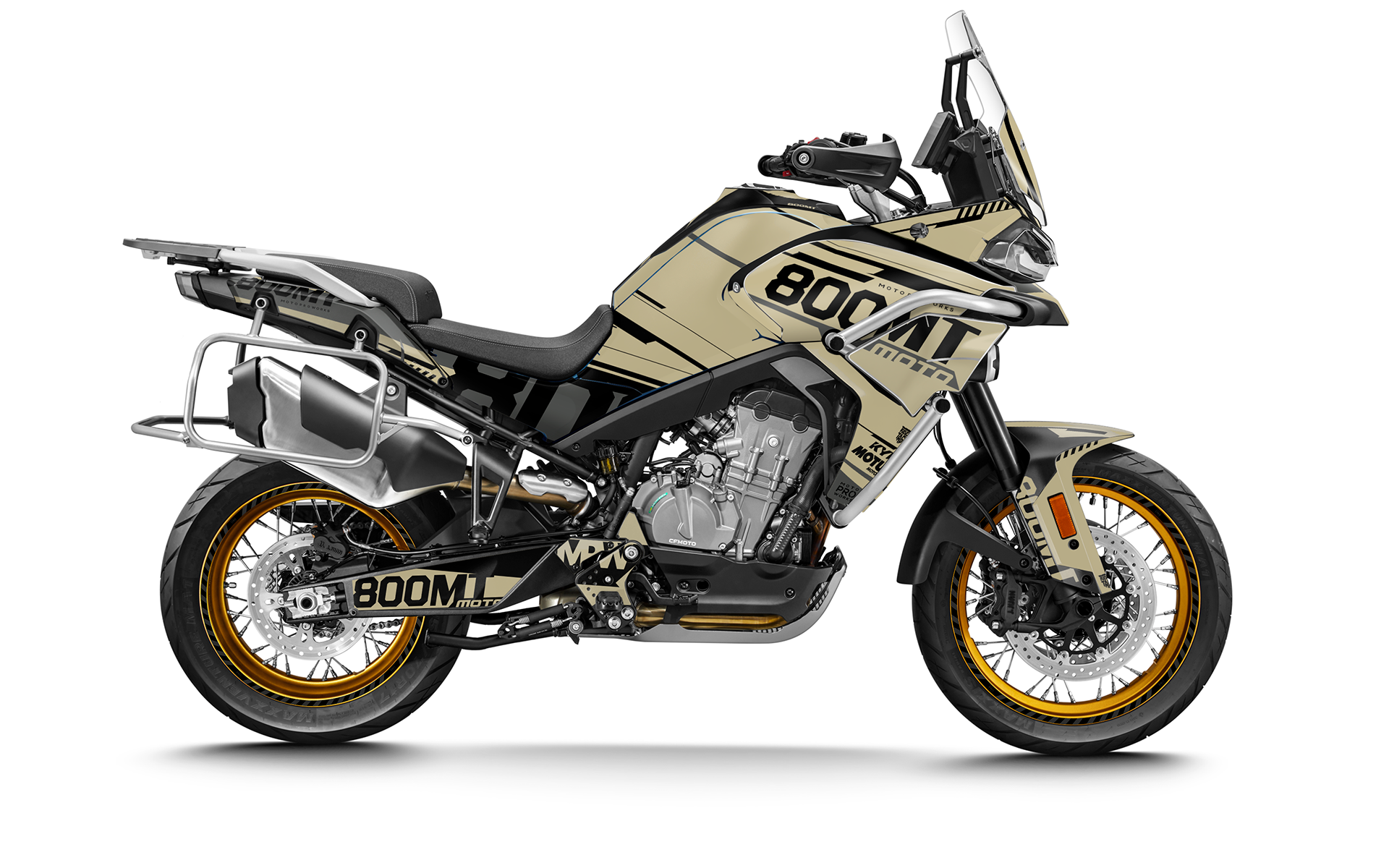 CFMOTO 800 MT GRAPHICS - "Archer" (Sand)