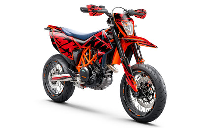 KTM 690 SMC-R GRAPHICS - "Kickdrift" (Red)