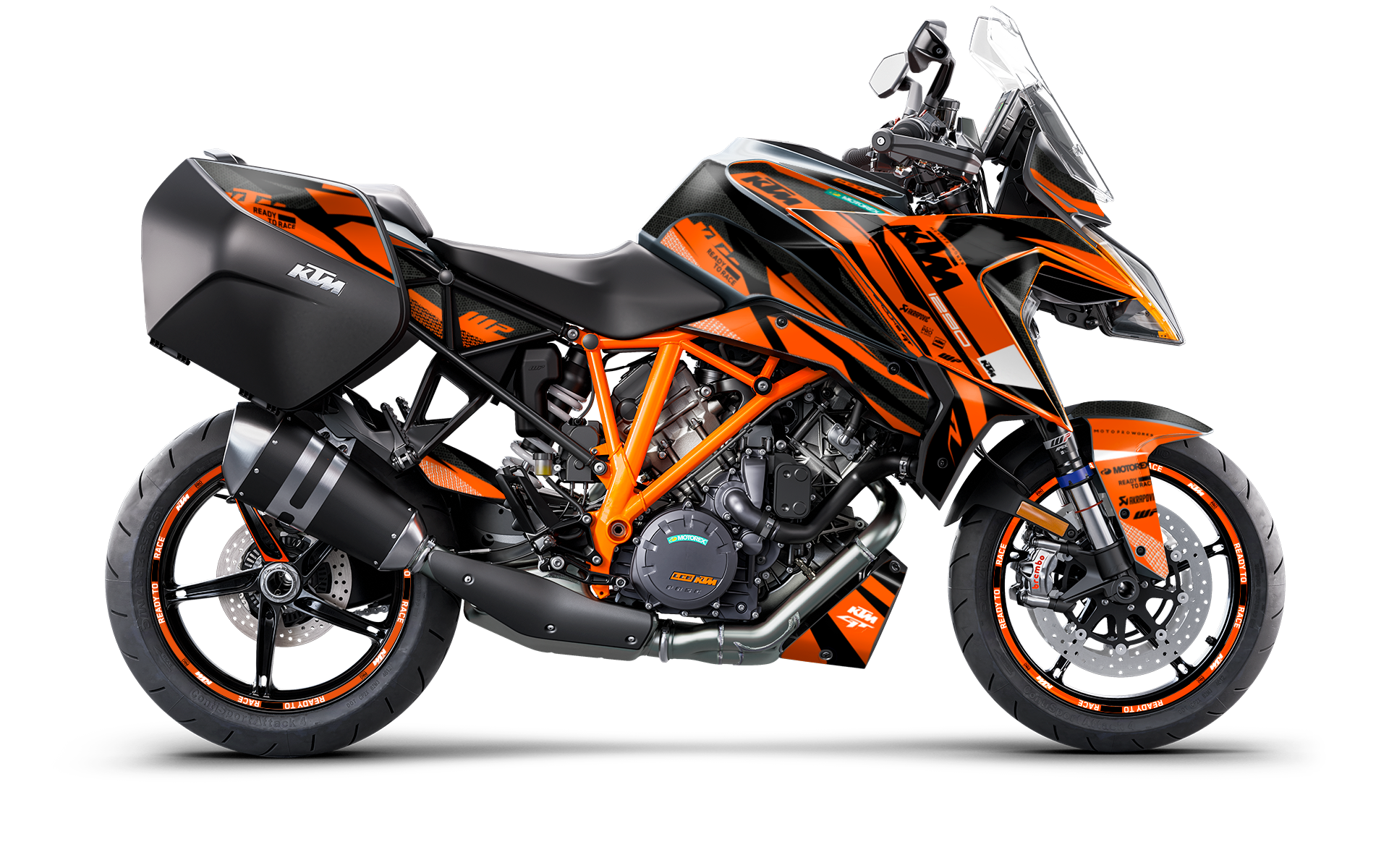 KTM 1290 Super Duke GT GRAPHICS - "Nebula" (Orange)