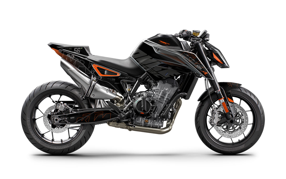 KTM 790/890 Duke GRAPHICS - “Nyro” (Orange/Black) – MotoProWorks