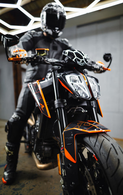 KTM 790/890 Duke KIT GRAFICO - “Nyro” (Arancione/Nero)