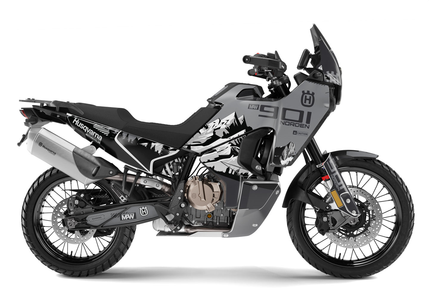 HUSQVARNA Norden 901 GRAPHICS - “Outlander" (Grey)