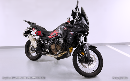 Honda Africa Twin Graphics - "Flake" (Black/Red)