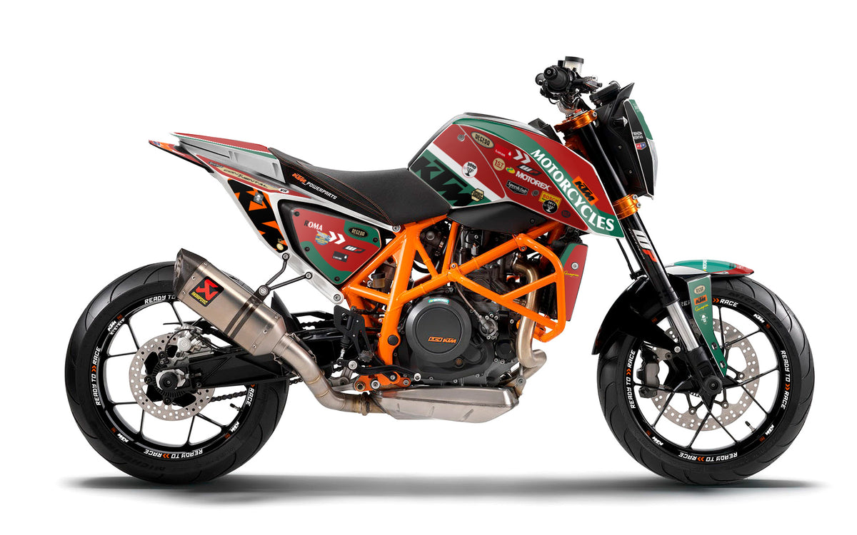 KTM 690 Duke GRAFICHE - "Regera" (Red/Green)