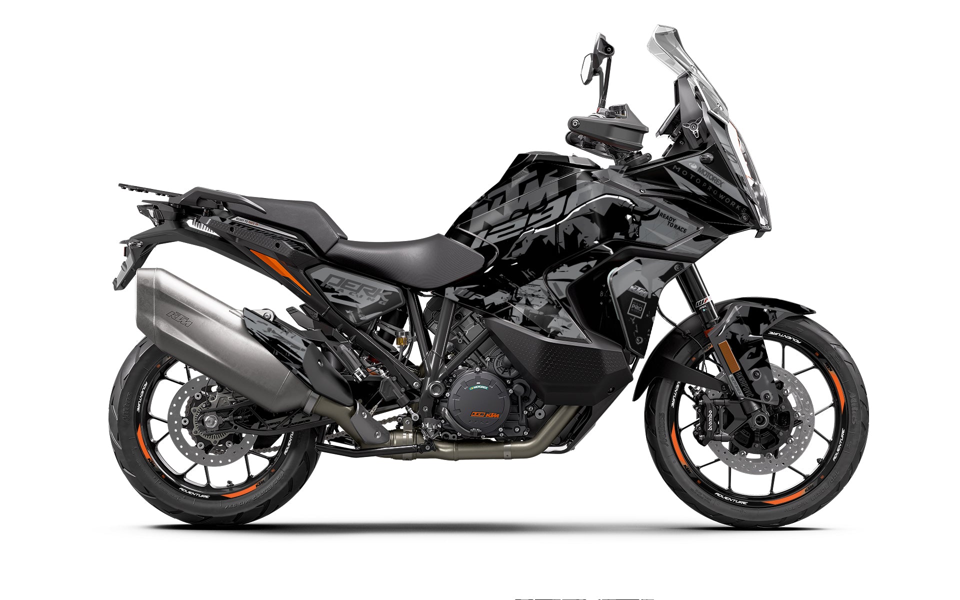 KTM 1290 Super Adventure GRAPHICS - “Striker” (Stealth)