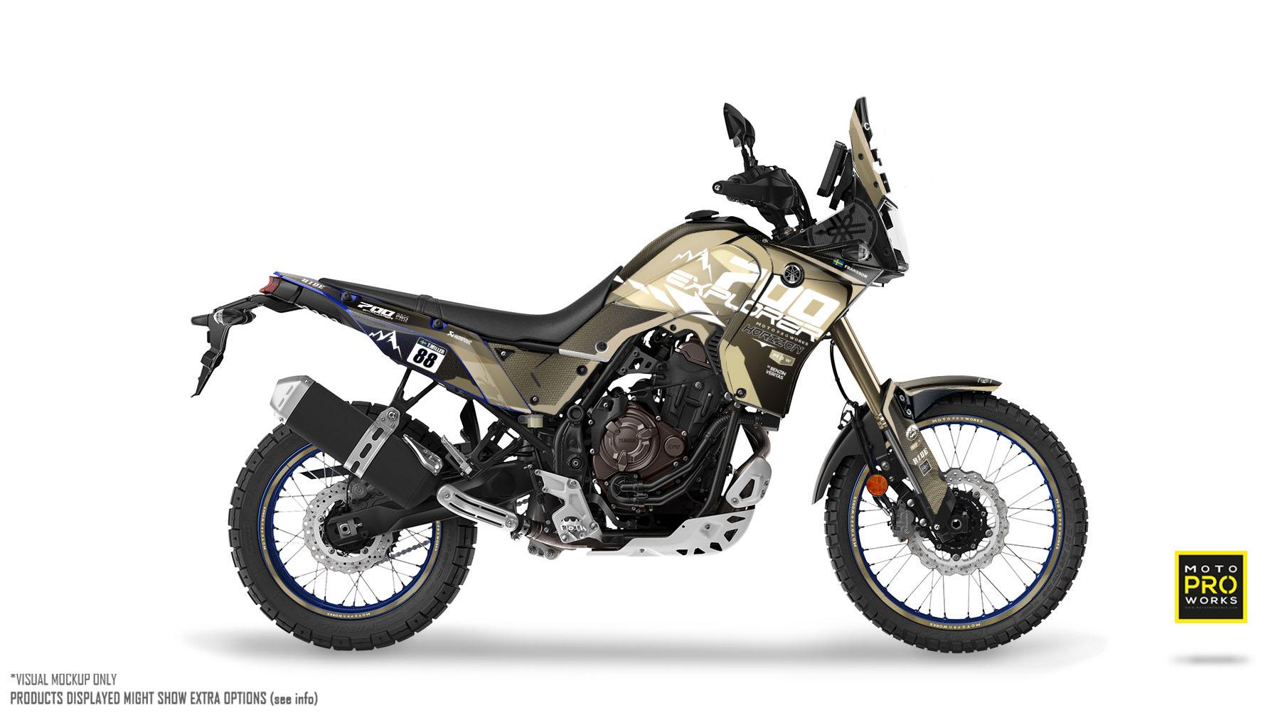 Yamaha Tenere 700 Graphics - "Thrust" (Sand) - MotoProWorks