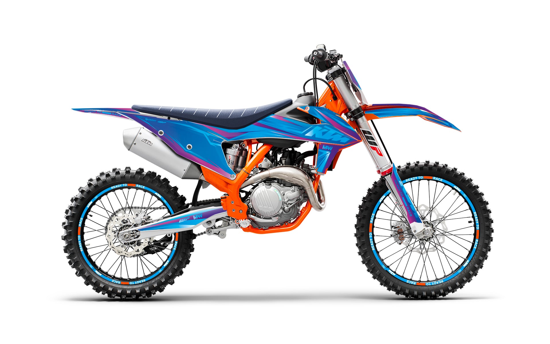 KTM EXC / EXC-F GRÁFICOS - “Veltrix" (Azul)