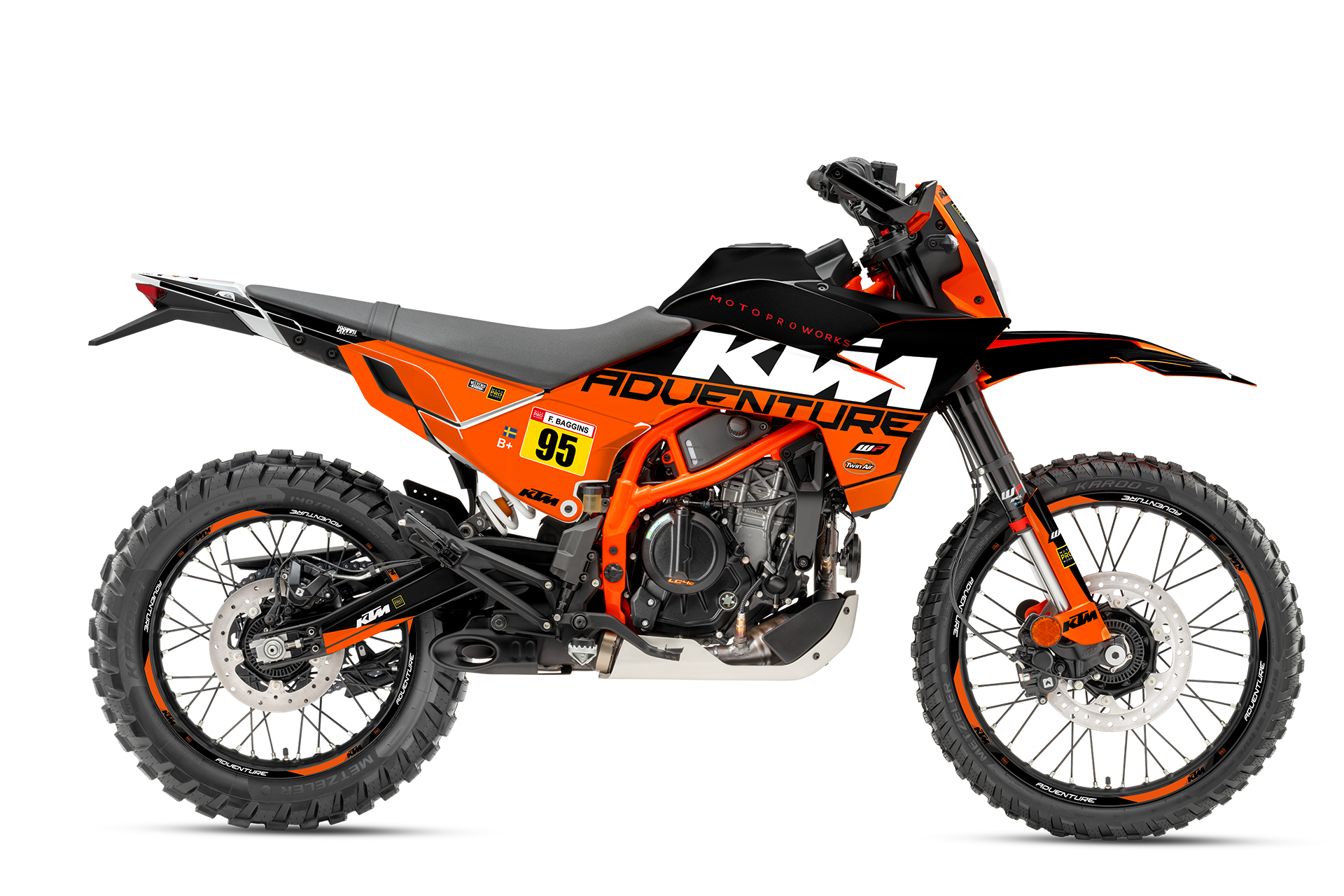 KTM 125 Enduro R GRAPHICS - "Waypointer" (Midnight)