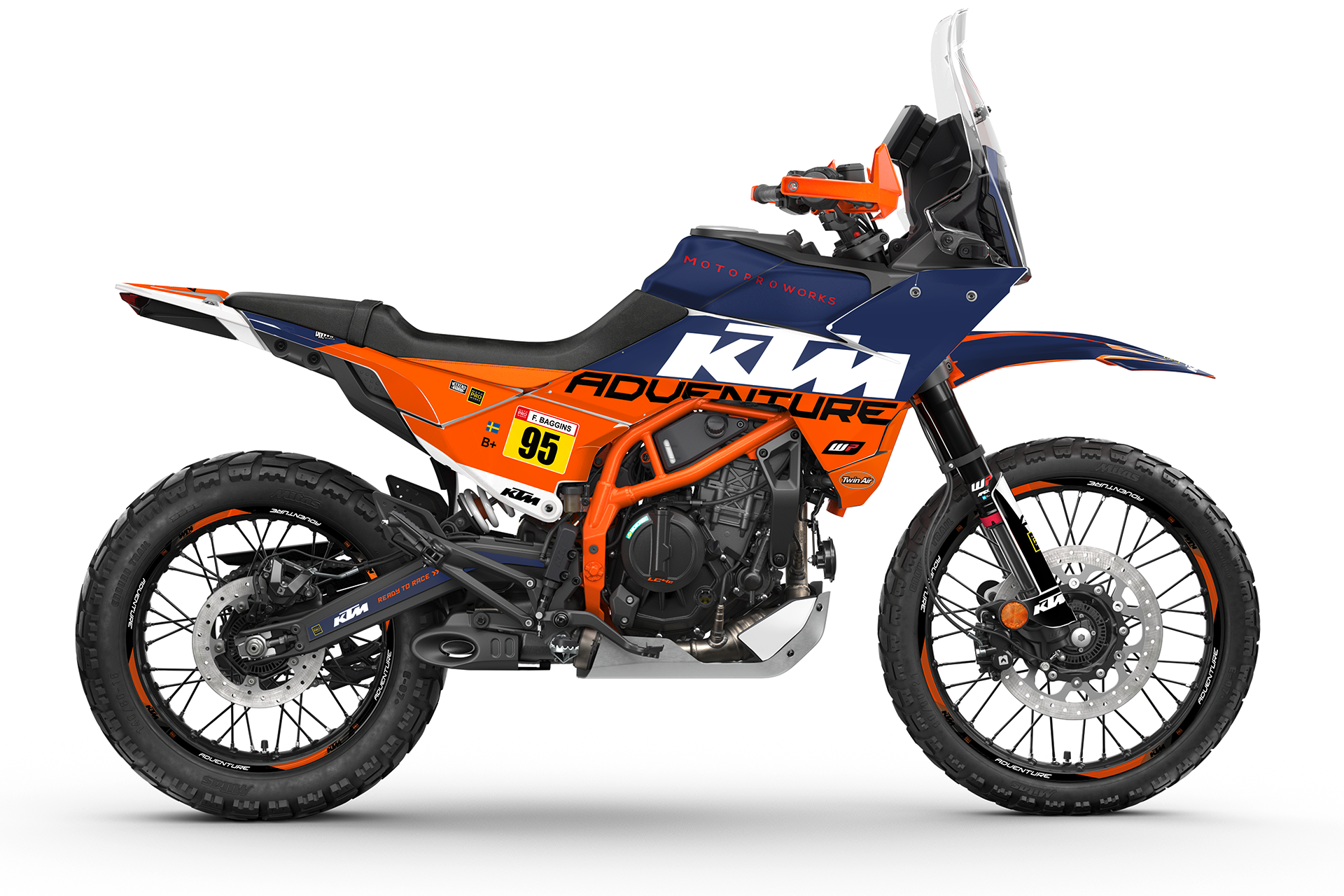 KTM 390 Adventure R / X GRAPHICS - "Waypointer" (Sunset)