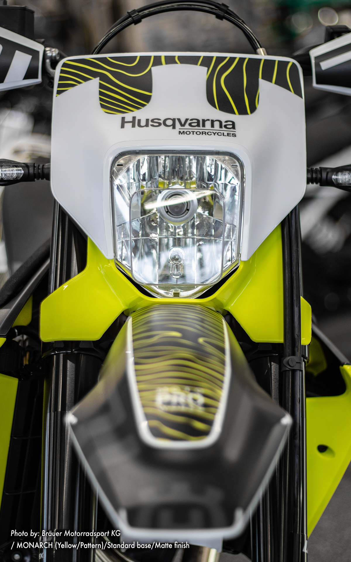 Husqvarna 701 Enduro Graphics - "Monarch" (Yellow/Pattern)