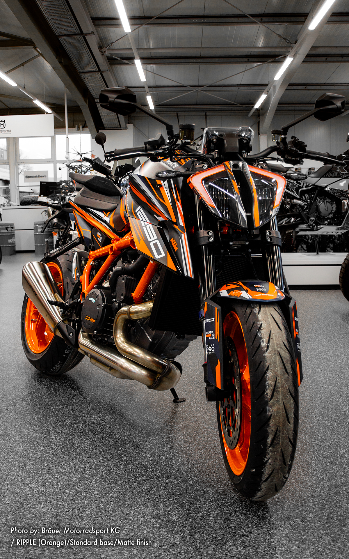 KTM 1290 Super Duke R GRAPHICS - "Ripple" (Orange)