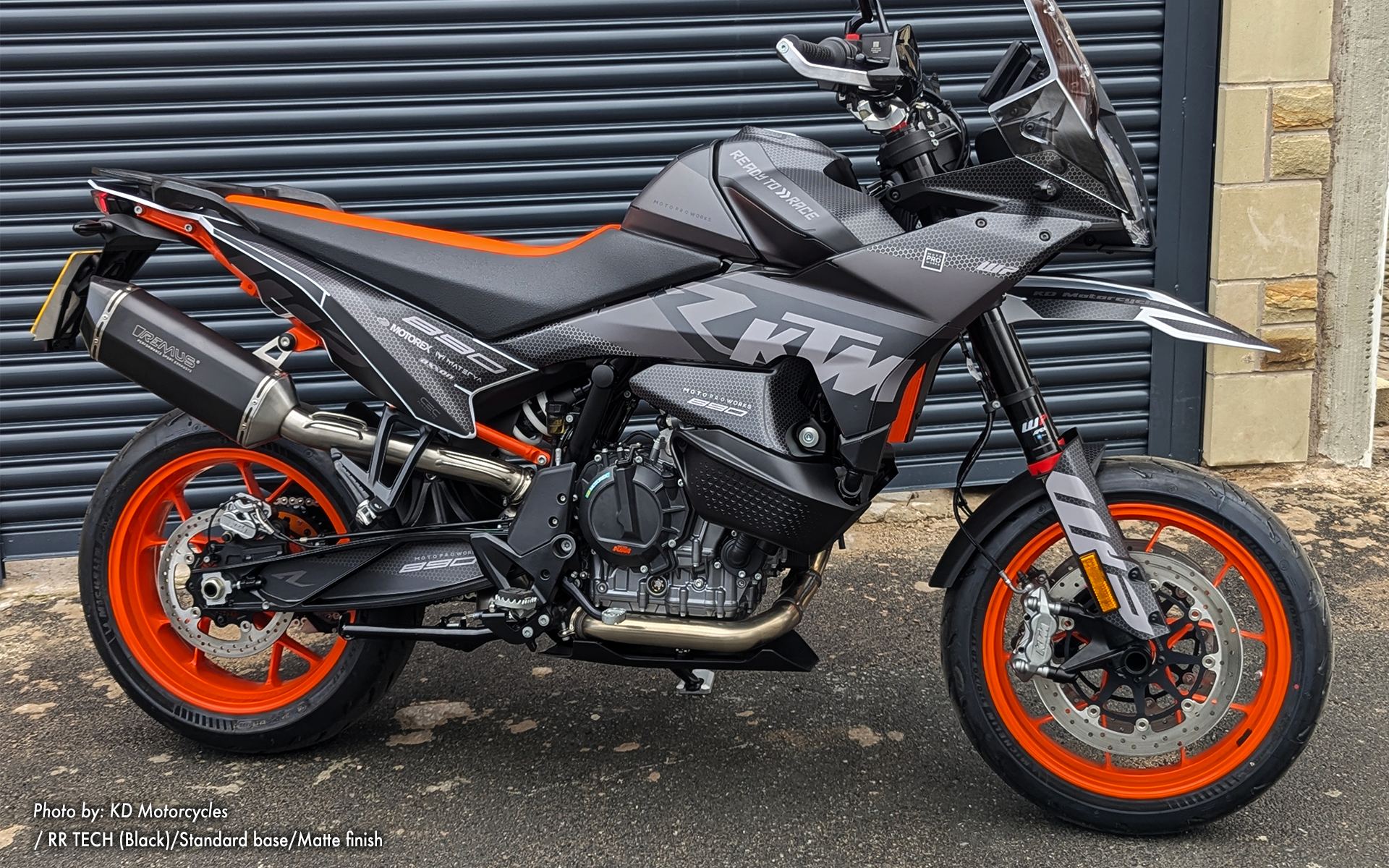 KTM 890 SMT 2023-2024 GRAPHICS - "RR Tech" (Black)