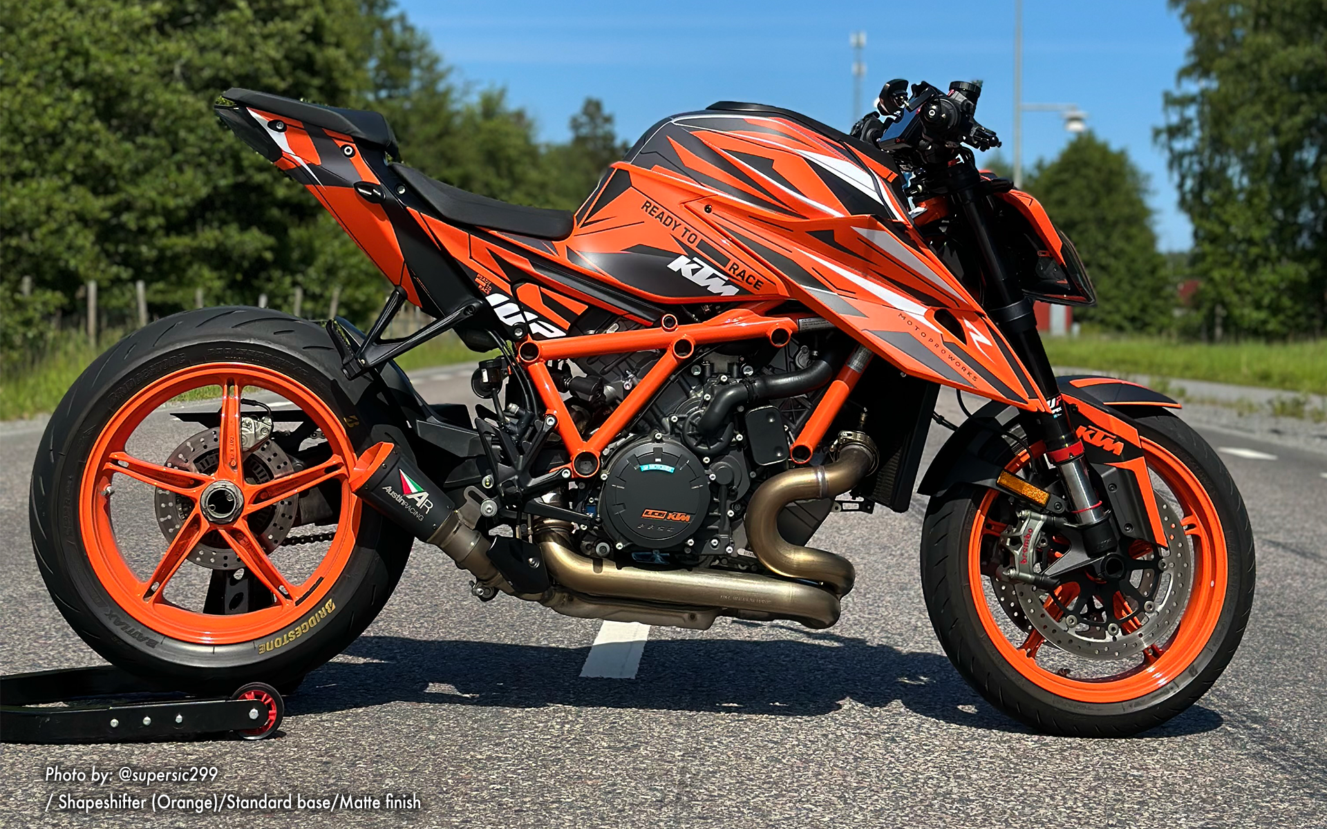 KTM 1290 Super Duke R GRAPHICS - "Shapeshifter" (Orange)