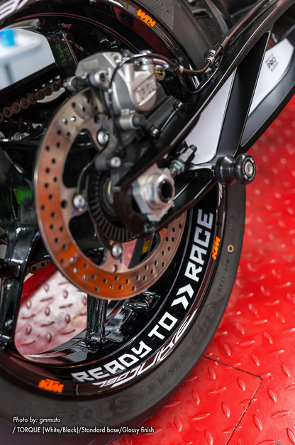 KTM 890 Duke R GRÁFICOS - "Torque" (Blanco/Negro)