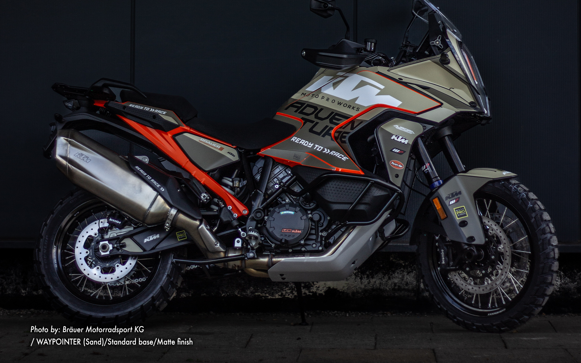 KTM 1290 Super Adventure 2021-2024 KIT DÉCO - "Waypointer" (Sable)